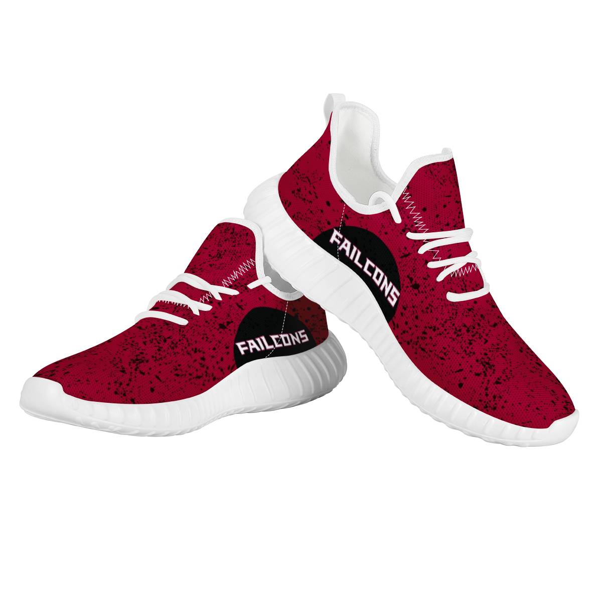 Women's Atlanta Falcons Mesh Knit Sneakers/Shoes 011